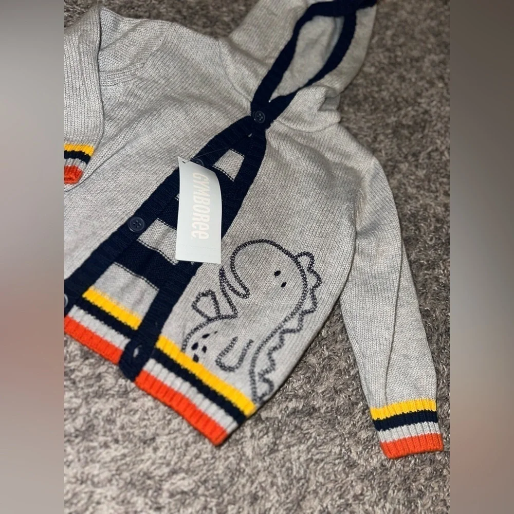 Kid’s GYMBOREE 12-18month Dinosaur Button Up Sweater NWT